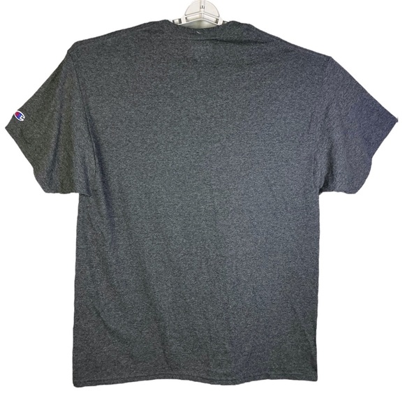Champion Men's T Shirt Crew Neck Short Sleeve C Logo Unisex Charcoal Gray XL - Picture 7 of 16